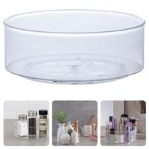 Bandeja Redonda Giratória Maguiagens Temperos Cristal Buffet Servir Decorar Acrílico Condimentos