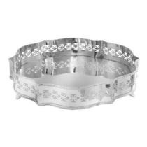 Bandeja Redonda Metal Retangular Pezinhos Bordas Luxo Bandeja Redonda Metal Retangular Pezinhos Bordas Luxo