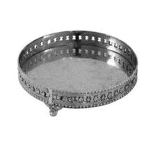 Bandeja Redonda Metal Toda Trabalhado Classico Luxo Bandeja Redonda Metal Toda Trabalhado Classico Luxo