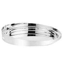 Bandeja Redonda Prata Poli Camila Fix Para St. James - Pç