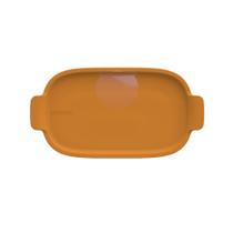Bandeja Retangular 20 cm Amarela P Assar e Servir Porcelana