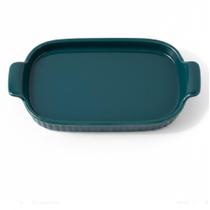 Bandeja Retangular 20cm Verdigris P Assar e Servir Porcelana