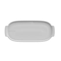 Bandeja Retangular 25 cm Branca M Assar e Servir Porcelana