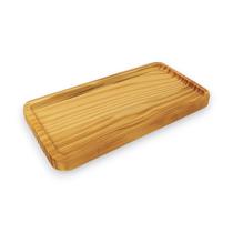 Bandeja Retangular 28cm Madeira Decorativa Lavabo Café Bolo