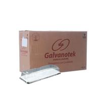 Bandeja Retangular 400g com Tampa Média G63MM Branca Galvanotek c/100 un