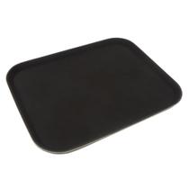 Bandeja retangular 55,9x40,6 cm antiderrapante preta