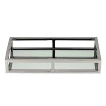 Bandeja Retangular Aço Inox Fundo com Espelho 30cm Wolff