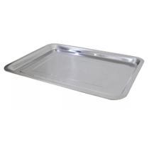 Bandeja Retangular Aço Inox Rasa para Servir 36 x 27cm