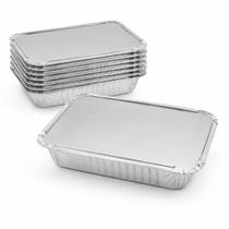 Bandeja Retangular Alumínio Tampa Cartão Wyda 1150ml 100un Bandeja Retangular Alumínio Tampa Cartão Wyda 1150ml 100un