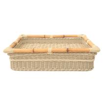 Bandeja Retangular Angra Vime Camurça Flutuante 65x45x14cm Bandeja Retangular Angra Vime Camurça Flutuante 65x45x14cm