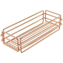 Bandeja Retangular Aramada Rosé Gold Luxo