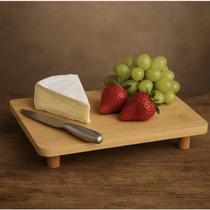 Bandeja Retangular Bambu com Pé Nature 20cm Lyor C39 Bandeja Retangular Bambu com Pé Nature 20cm Lyor C39