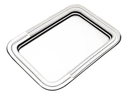 Bandeja retangular ciclo em aco inox 42x30 cm tramontina