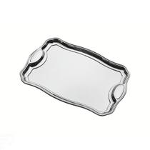 Bandeja Retangular Classic Tramontina Em Aço Inox Com Alças 35x24cm Tramontina
