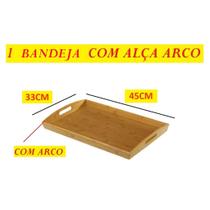 Bandeja Retangular De Bambu 46x33Cm E 40x28Cm Top Útil Com Arco Ou Reto Alça Reta Bandeja Retangular De Bambu 46x33Cm E 40x28Cm Top Útil Com Arco Ou Reto Alça Reta