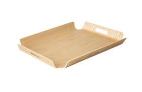 Bandeja Retangular De Bambu c/Alça 54x39x5cm