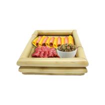 Bandeja Retangular de Bambu Cesto Decorativo para Servir ou Decorar Bandeja Retangular de Bambu Cesto Decorativo para Servir ou Decorar