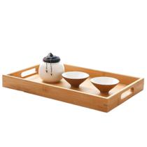 Bandeja Retangular De Bambu Com Alça Laterais Ecokitchen - Mimo Style Bandeja Retangular De Bambu Com Alça Laterais Ecokitchen - Mimo Style