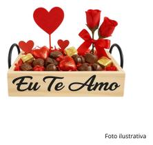 Bandeja Retangular De Madeira Tam P Decoração Comemoração