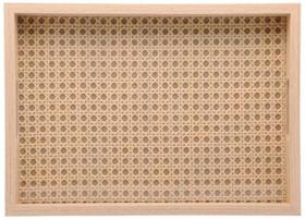 Bandeja Retangular De MDF C/ Fundo Trelica 31,5CM X 4CM X 21,5CM Bandeja Retangular De MDF C/ Fundo Trelica 31,5CM X 4CM X 21,5CM