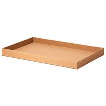 Bandeja retangular de MDF com revestimento em PU nude Mart 49x32,5
