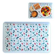 Bandeja Retangular Decoração Natalina em Melamina 32cm