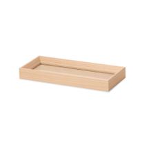 Bandeja Retangular em MDF Bege Claro com Linho 3x28x12cm - Mart Bandeja Retangular em MDF Bege Claro com Linho 3x28x12cm - Mart