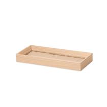 Bandeja Retangular em MDF com Linho 28,5 x 12 x 3cm Bandeja Retangular em MDF com Linho 28,5 x 12 x 3cm