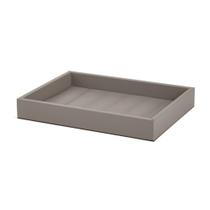 Bandeja Retangular em MDF e Revestimento Cinza Milano 29cm Bandeja Retangular em MDF e Revestimento Cinza Milano 29cm