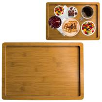 Bandeja Retangular em MDF Madeira Para Cozinha Tábua 33,5cm