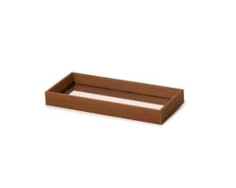 Bandeja Retangular em MDF Marrom com Espelho 3x28x12cm - Mart Bandeja Retangular em MDF Marrom com Espelho 3x28x12cm - Mart
