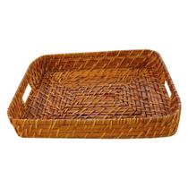 Bandeja Retangular em Rattan 29x22cm - Class home