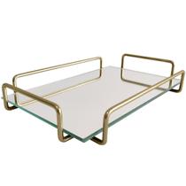 Bandeja Retangular Espelhada 26x17cm Bandeja Decorativa Pequena Bandeja Retangular Espelhada 26x17cm Bandeja Decorativa Pequena