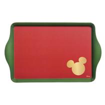 Bandeja Retangular Fibra de Bambu Silhueta Mickey Classic 37cm - Natal Disney - Cromus - Rizzo