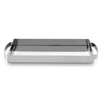 Bandeja Retangular Funda 32x15cm Aço Inox Brinox Bergen Padaria Bandeja Retangular Funda 32x15cm Aço Inox Brinox Bergen Padaria