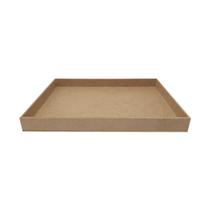 Bandeja Retangular Lisa Simples 23,5x17,5x2,5 Mdf 3mm Madeira