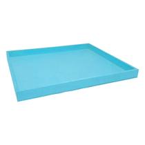 Bandeja Retangular Lisa Simples 31x26x2,5 Mdf 6mm Madeira Pintado