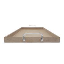Bandeja Retangular Lisa Simples com Alça 30,5x20,5x2 Kit 3un Mdf 6mm Madeira Bandeja Retangular Lisa Simples com Alça 30,5x20,5x2 Kit 3un Mdf 6mm Madeira