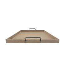 Bandeja Retangular Lisa Simples com Alça 40x30x2,5 Mdf 6mm Madeira Bandeja Retangular Lisa Simples com Alça 40x30x2,5 Mdf 6mm Madeira