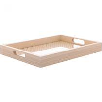 Bandeja Retangular Lyror com Fundo Treliça 36,5x4x26,5cm Bandeja Retangular Lyror com Fundo Treliça 36,5x4x26,5cm