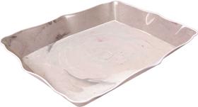 Bandeja Retangular Marmorizada Plastico - Injetemp