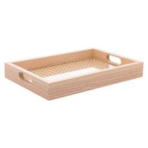 Bandeja Retangular MDF c/ Fundo Treliça 35x4x25 cm Lyor Bandeja Retangular MDF c/ Fundo Treliça 35x4x25 cm Lyor