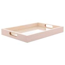 Bandeja Retangular MDF c/ Fundo Tressê 36,5x4x26,5 cm Lyor Bandeja Retangular MDF c/ Fundo Tressê 36,5x4x26,5 cm Lyor