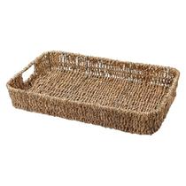 Bandeja Retangular Natural Rattan Média 36 cm - Mimo Style - YK1500