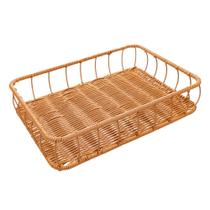Bandeja Retangular Olaria 33cm x 23cm x 7cm Natural Plástic Bandeja Retangular Olaria 33cm x 23cm x 7cm Natural Plástic