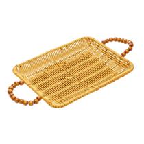 Bandeja Retangular Olaria 33cm x 23cm x 7cm Plástico Bandeja Retangular Olaria 33cm x 23cm x 7cm Plástico