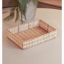 Bandeja Retangular Ordeli 32cm x 22cm x 7cm Plástico Wolff