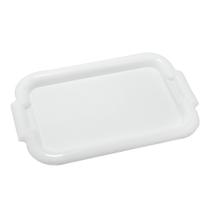 Bandeja retangular pequena 33x22 cm branco arca plast