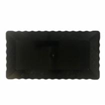 Bandeja Retangular Plástico Liso Preto - 16x30cm - 1 Un - Rizzo Bandeja Retangular Plástico Liso Preto - 16x30cm - 1 Un - Rizzo