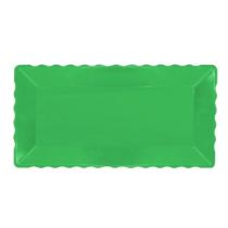 Bandeja Retangular Plástico Liso Verde - 16x30cm - 1 Un - Rizzo Bandeja Retangular Plástico Liso Verde - 16x30cm - 1 Un - Rizzo